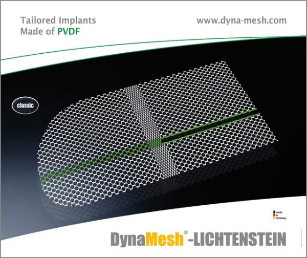 DynaMesh-LICHTENSTEIN, PVDF, 6,0 x 11,0 cm (1 VE = 3 Stück)